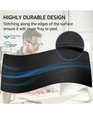 Large Gaming Mouse Pad Extended Mousepad with Micro-Weave Cloth, Non-Slip Base, Water Resist Keyboard Pad for Office Home, 31.5x15.7in