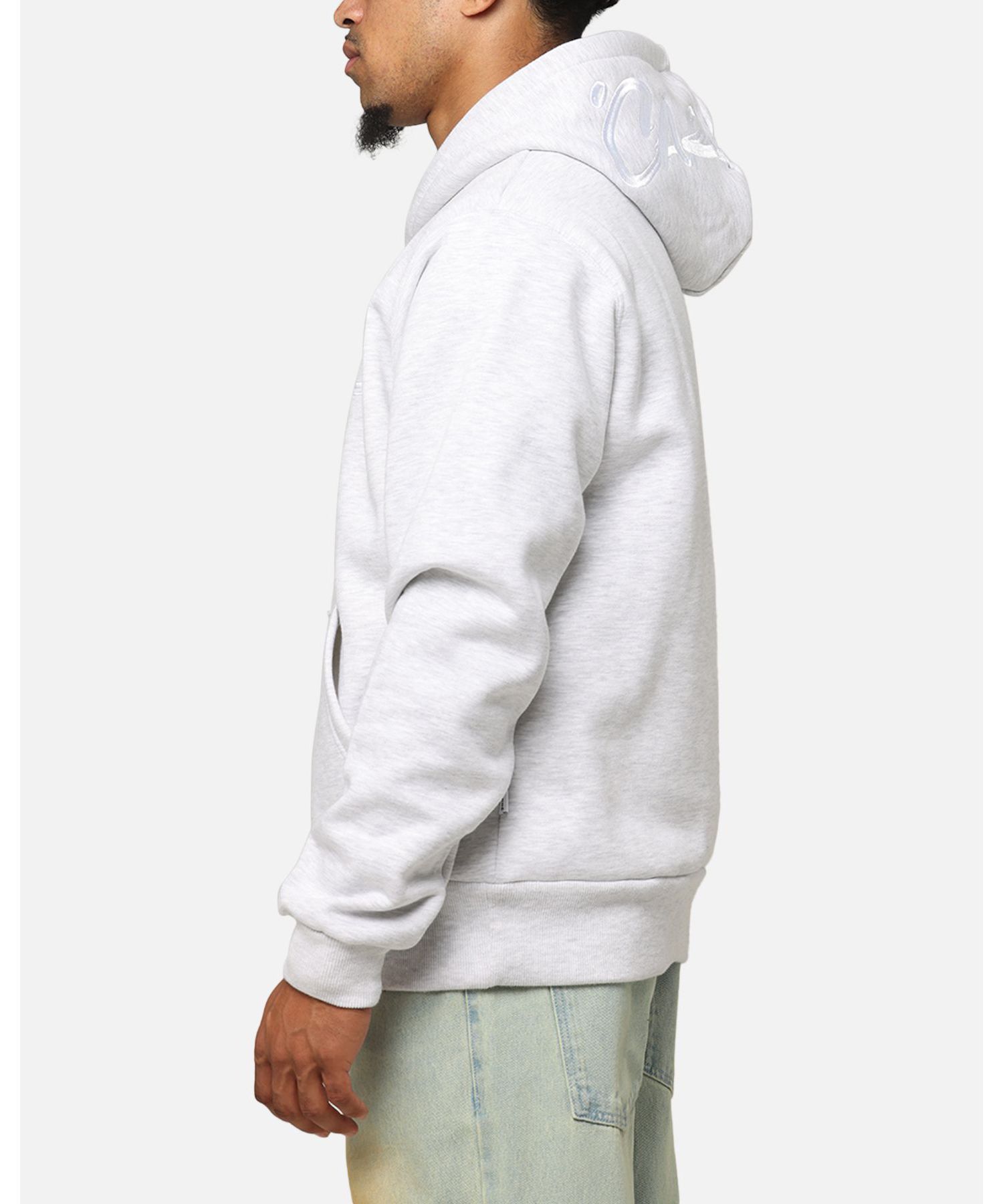 Men's Graffiti Hoodie Sweatshirt - Grey Marle S