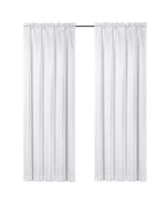 Ultra Lux Faux Silk Regency Crinkle Rod Pocket Semi Sheer Single Curtain Panel - 52 in. W x 84 in. L