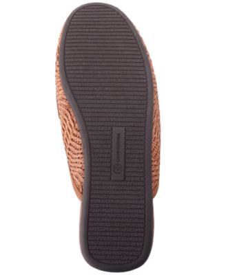 Women's Kayda Raffia Woven Slip On Mules