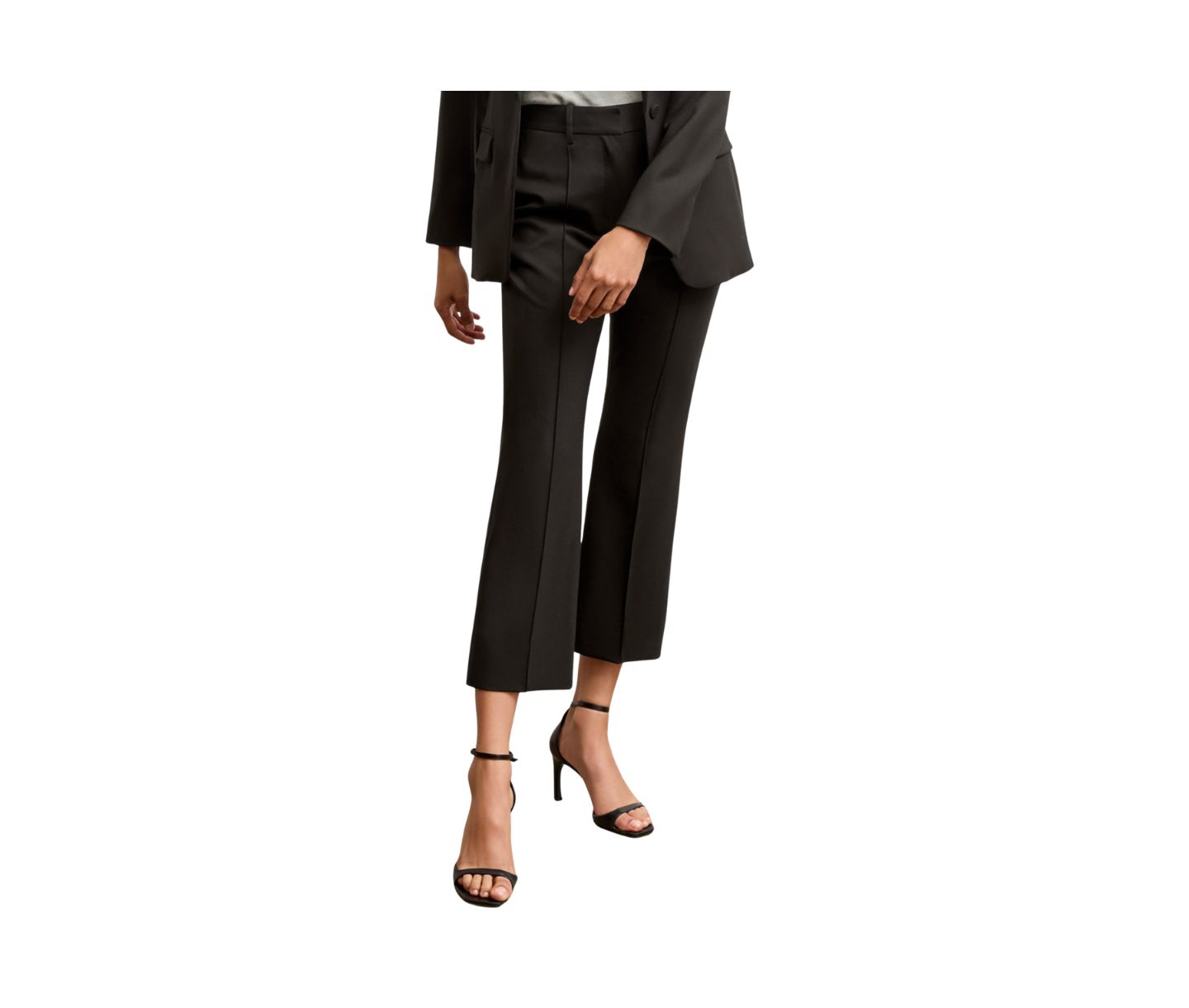 Женские брюки M.M.LaFleur Tessa Kick Flare - Washable Wool Twill, цвет: Чёрный — фото 1