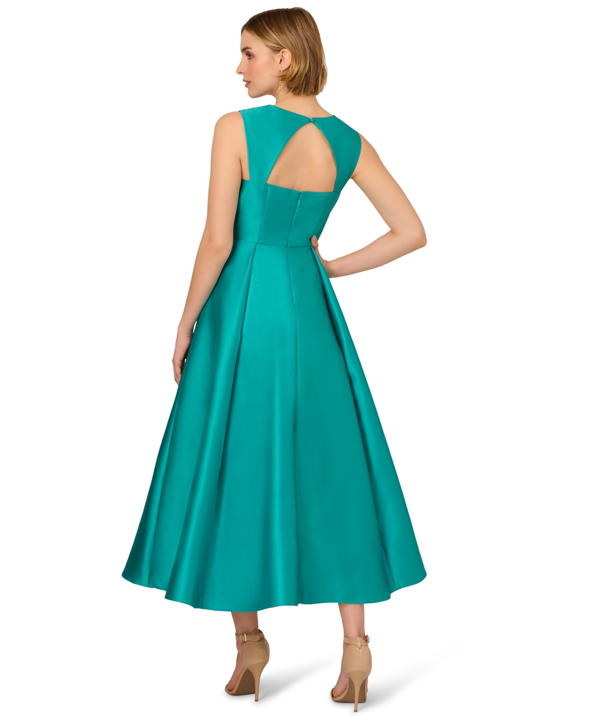 Adrianna Papell Women's Sweetheart-neck Mikado Gown