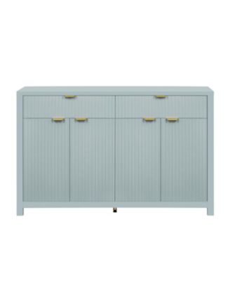 Wave-Pattern Sideboard Cabinet