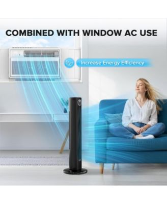 36" Tower Fan for Bedroom, Bladeless Standing Fan with 85&deg; Oscillation, Quiet Cooling, Remote Control, 12H Timer, 3 Speeds, 4 Modes