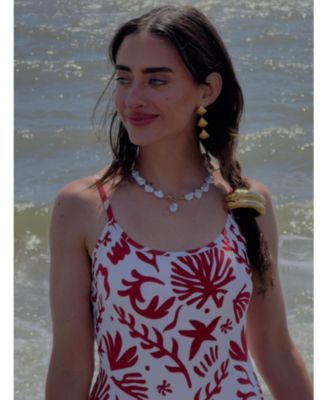 Liv Necklace pearl 18k gold plated on stainless steel