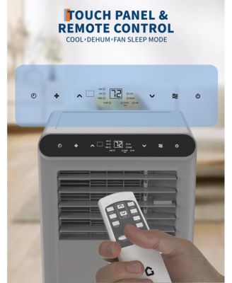 10,000 BTU Portable AC, 3-in-1 Cooling, Dehumidifier & Fan for 450 Sq.Ft, Smart Sleep Mode