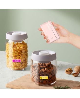 Nelko portable, Bluetooth-enabled, thermal label maker machine with tape; ideal for organizing storage, office, and home with templates