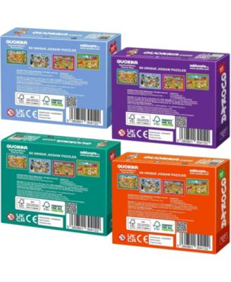 4 x 60 Pieces Jigsaw Puzzles for Kids Ages 4-6
