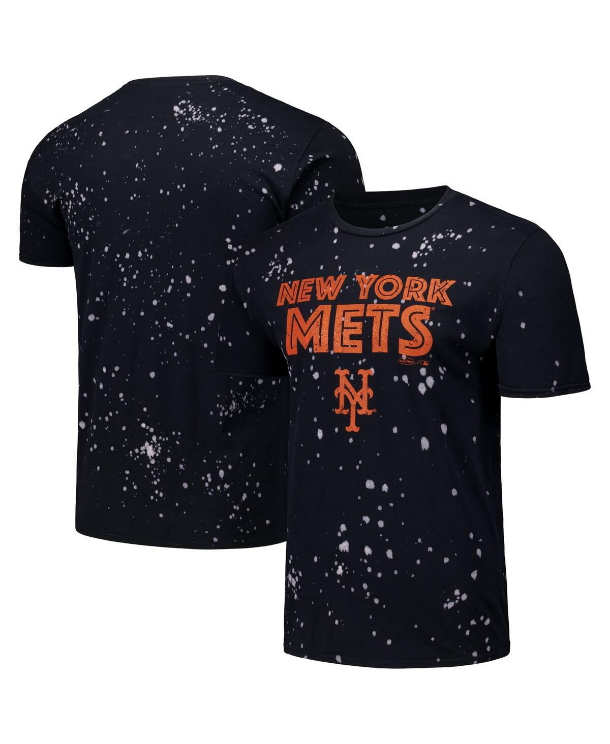 Threads Men's Black/White New York Mets Splatter T-Shirt - Black, White