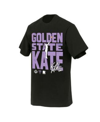 Men's and Women's Kate Martin Black Golden State Valkyries Jump Shot Player Signature T-Shirt