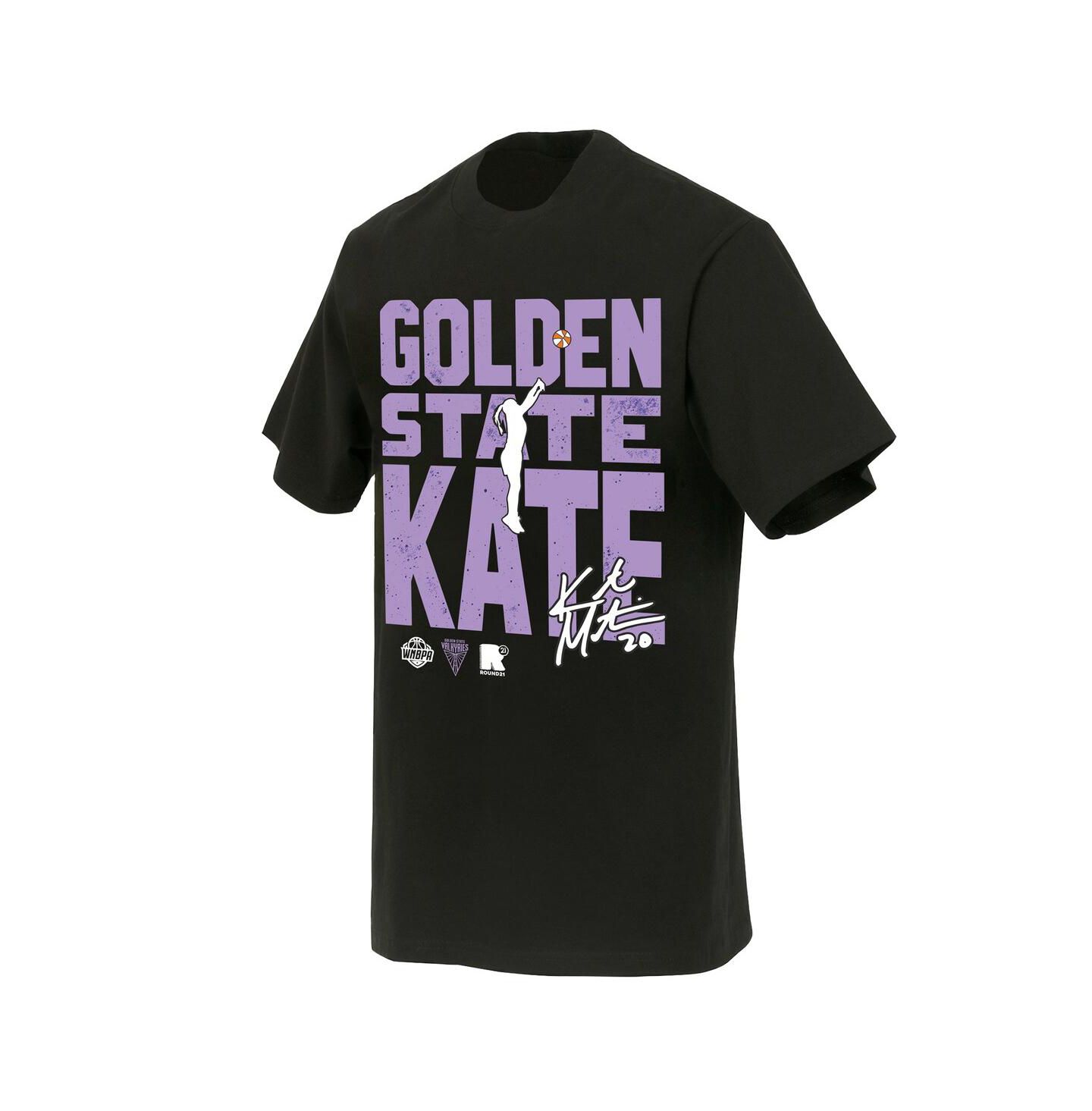 Футболка Round21 Kate Martin Black Golden State Valkyries Jump Shot Player Signature — фото 3