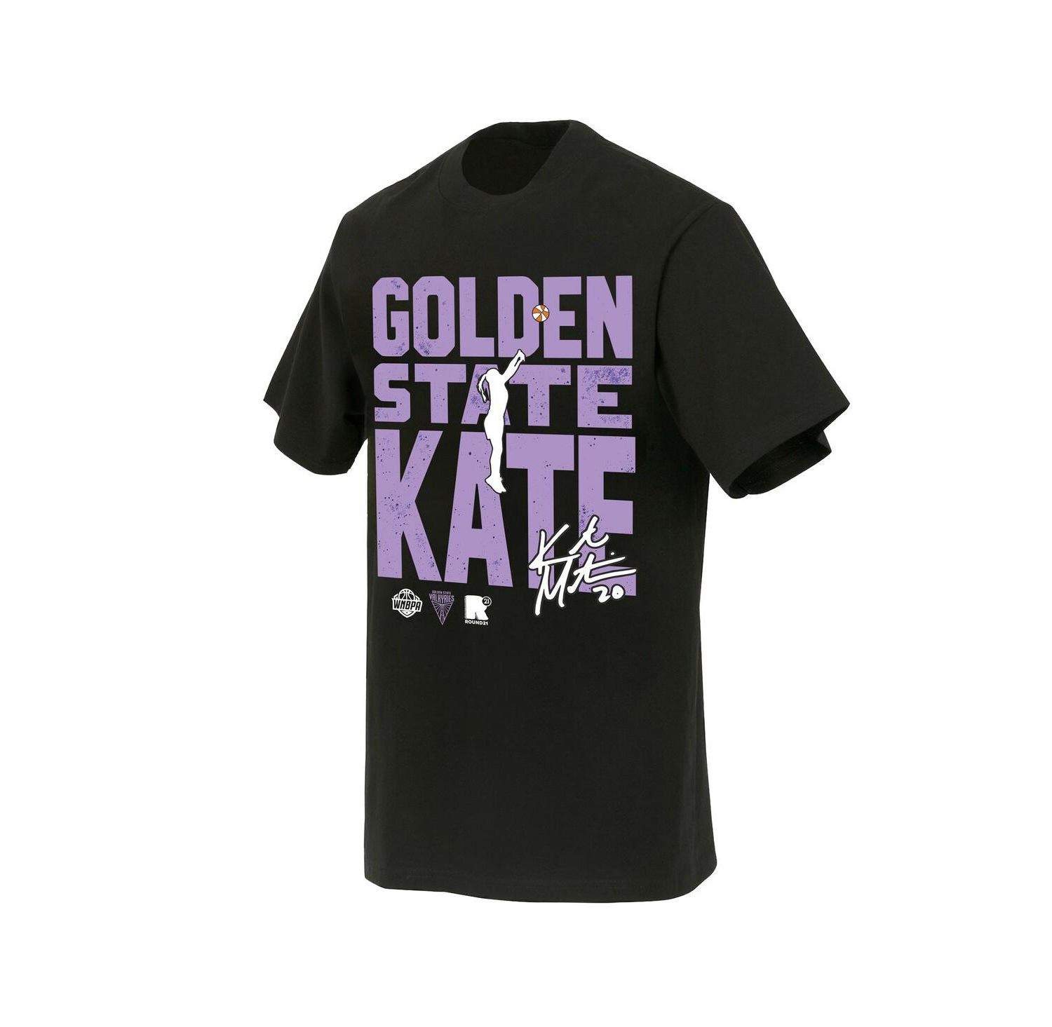 Men's and Women's Kate Martin Black Golden State Valkyries Jump Shot Player Signature T-Shirt