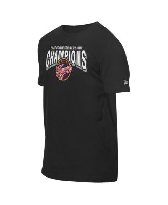 Men's and Women's Black Indiana Fever 2025 WNBA Commissioner's Cup Champions T-Shirt