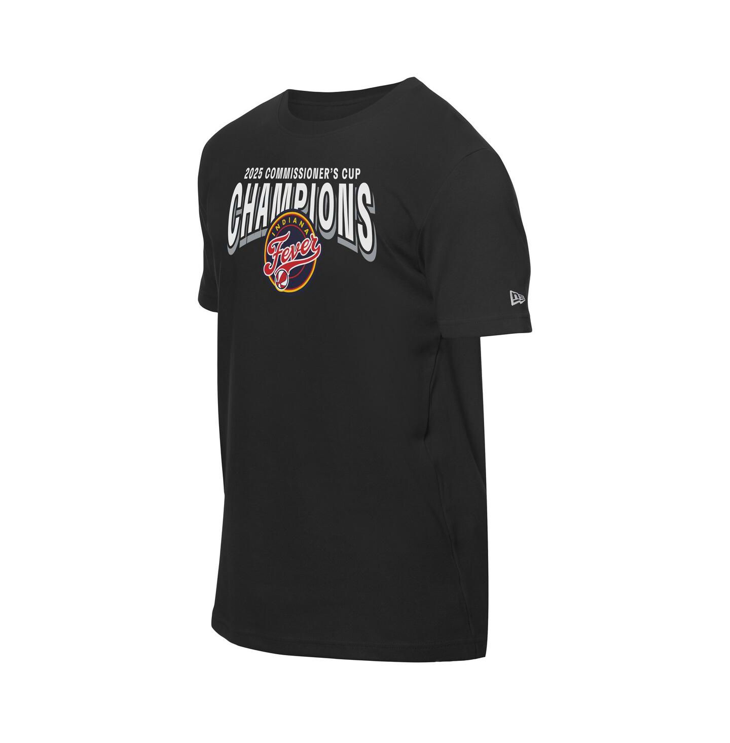 Футболка New Era Black Indiana Fever 2025 WNBA Commissioner's Cup Champions — фото 5