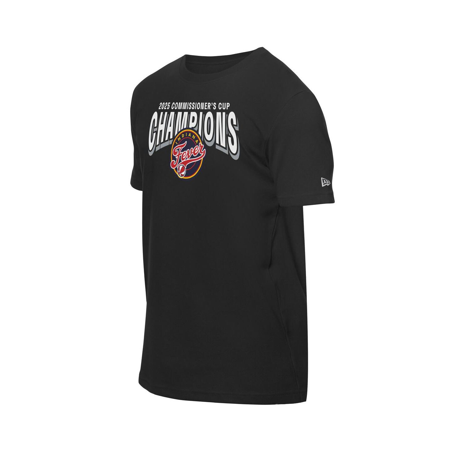 Men's and Women's Black Indiana Fever 2025 WNBA Commissioner's Cup Champions T-Shirt