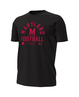 Men's Black Maryland Terrapins 2025 Sideline Football Performance T-Shirt