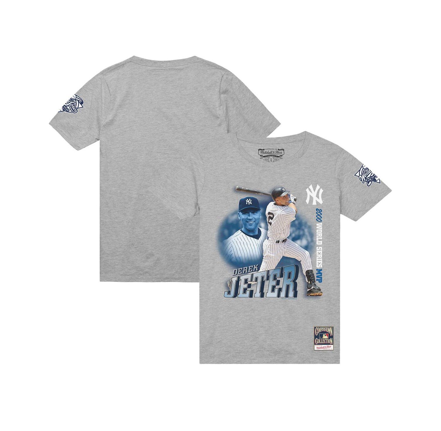 Men's Derek Jeter Heather Gray New York Yankees 2000 Subway Series MVP T-Shirt