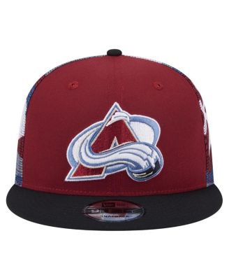Men's Burgundy/Black Colorado Avalanche Camo Meshback 9FIFTY Snapback Hat