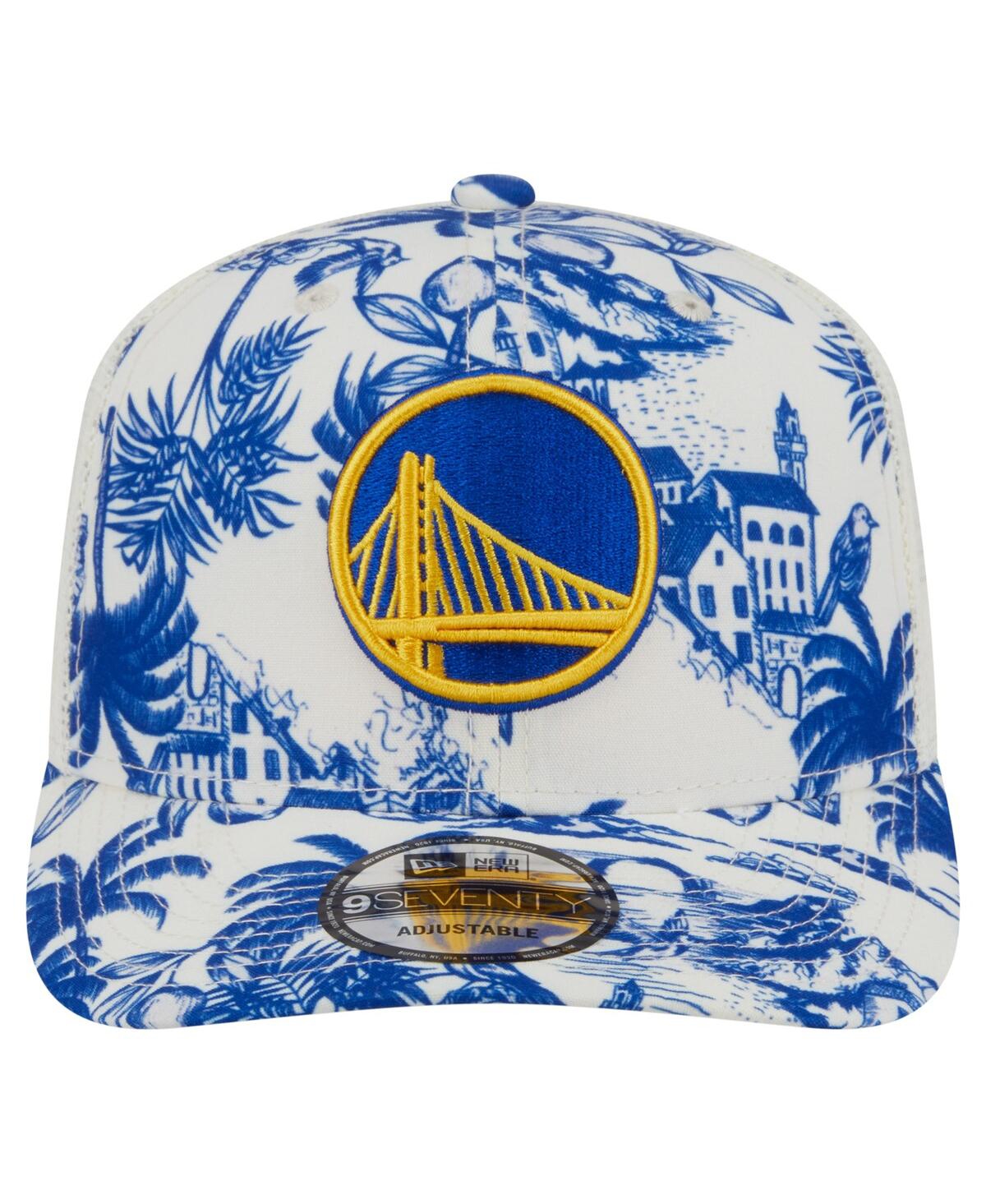 New Era Men's White Golden State Warriors Lemon Tree 9SEVENTY Adjustable Hat