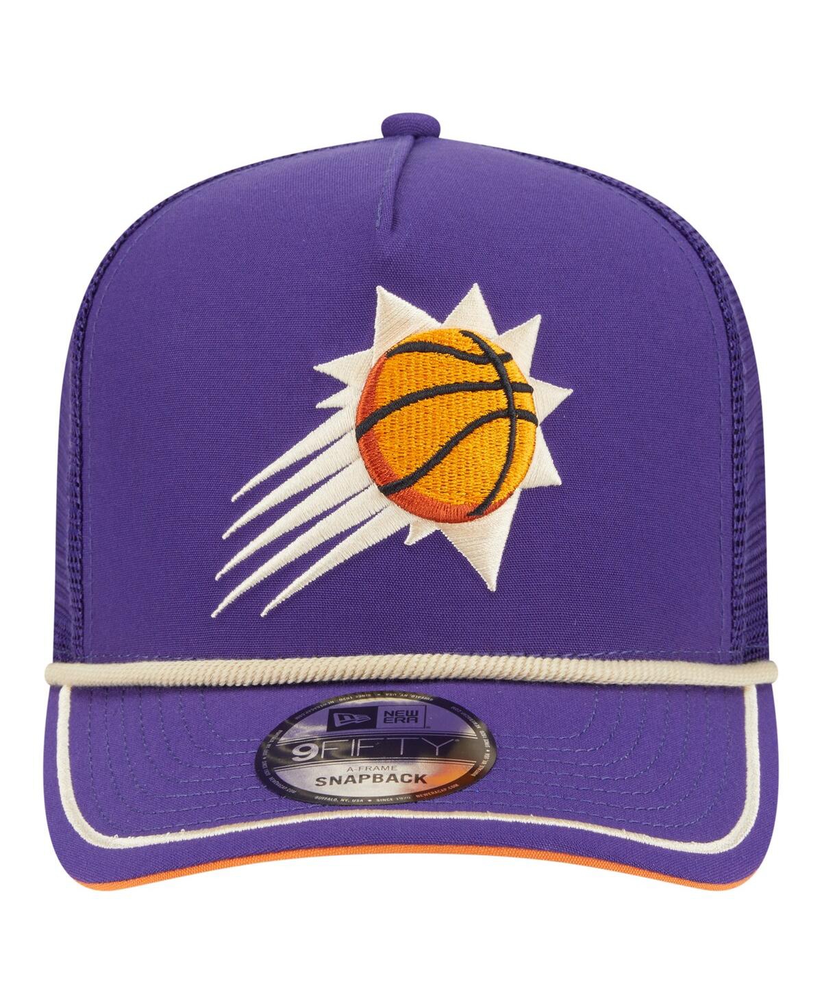 New Era Men's Purple Phoenix Suns Team Rope A-frame 9fifty Snapback Hat In Purple