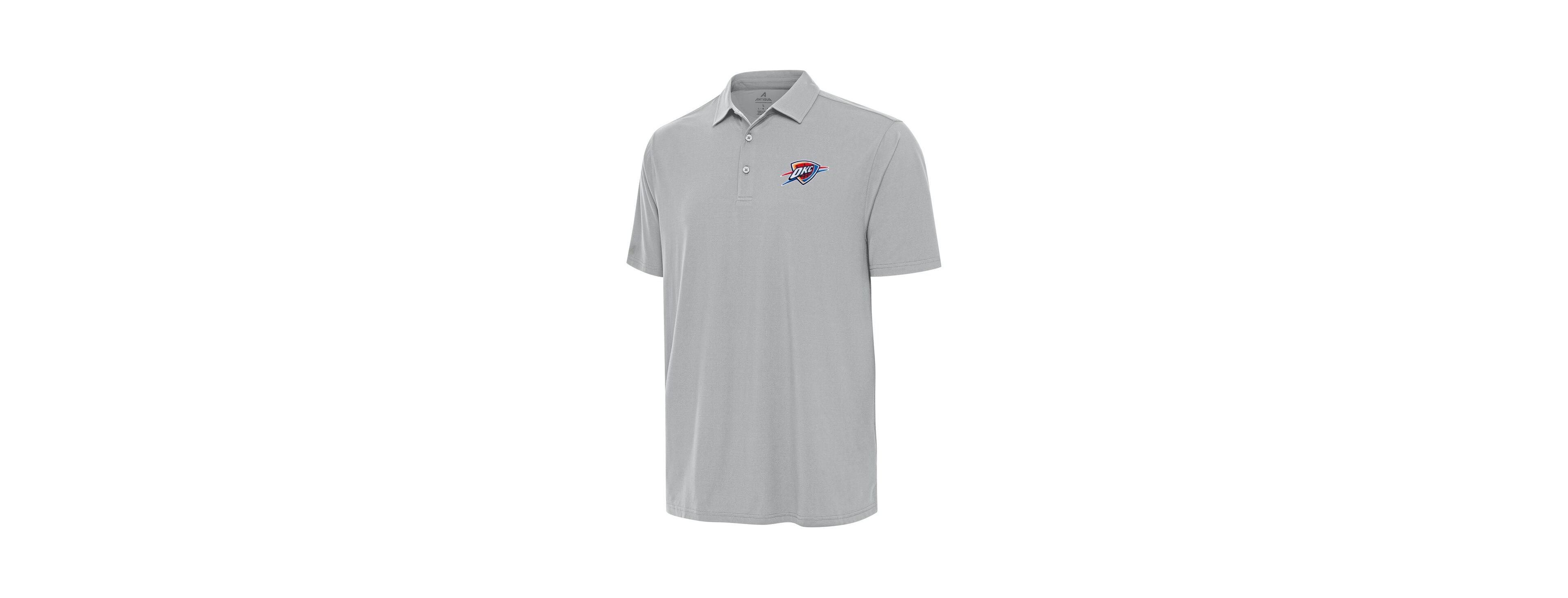 Antigua Men's Gray Oklahoma City Thunder Era Polo Shirt