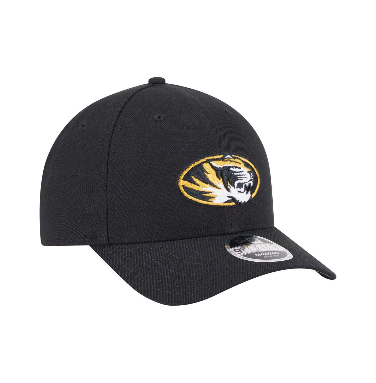 Мужская кепка New Era Black Missouri Tigers Team Collective 9FORTY M-Crown Adjustable Hat — фото 4