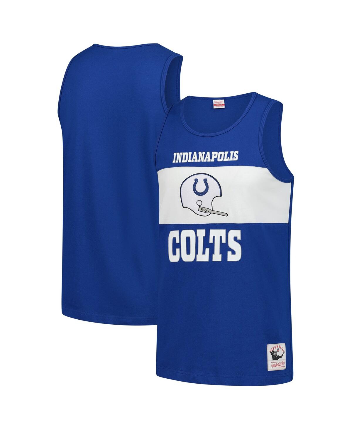 Men's Royal Indianapolis Colts Retro Color Block Tank Top - Royal