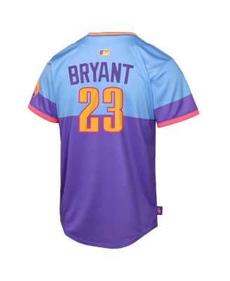 Big Boys and Girls Kris Bryant Purple/Light Blue Colorado Rockies 2025 City Connect Limited Player Jersey