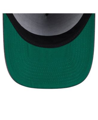 Men's Charcoal New Orleans Pelicans Throwback Washed Pre-Curved 9FIFTY Snapback Hat