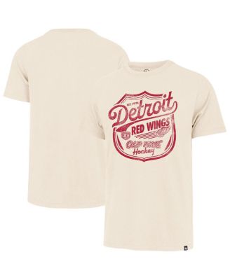 '47 Brand - Men's Cream Detroit Red Wings Poke Check Franklin T-Shirt