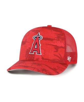 Men's Red Los Angeles Angels Fiji Trucker Adjustable Hat