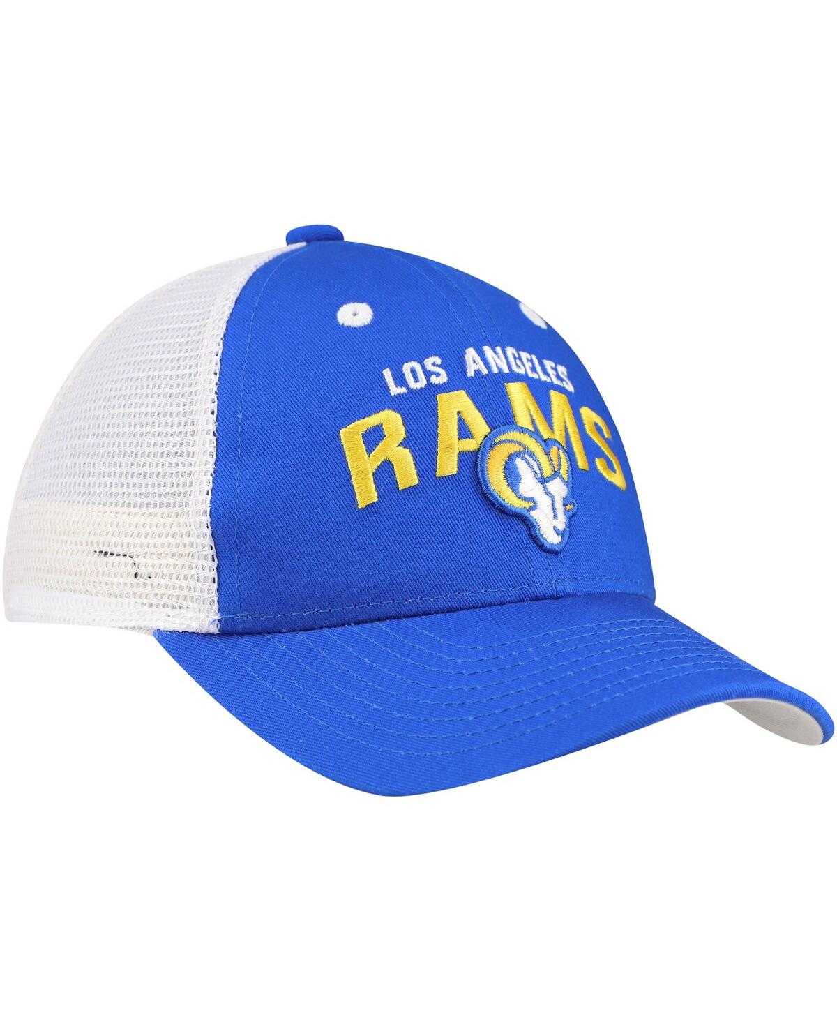 Outerstuff Preschool Royal Los Angeles Rams Core Lockup Trucker Adjustable Hat In Blue