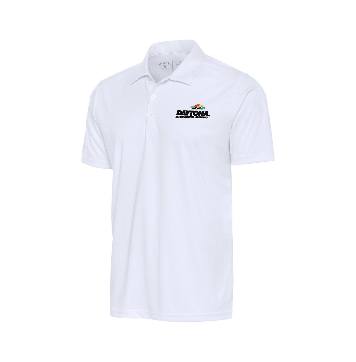 Мужское поло Antigua White Daytona International Speedway Tribute Polo — фото 1