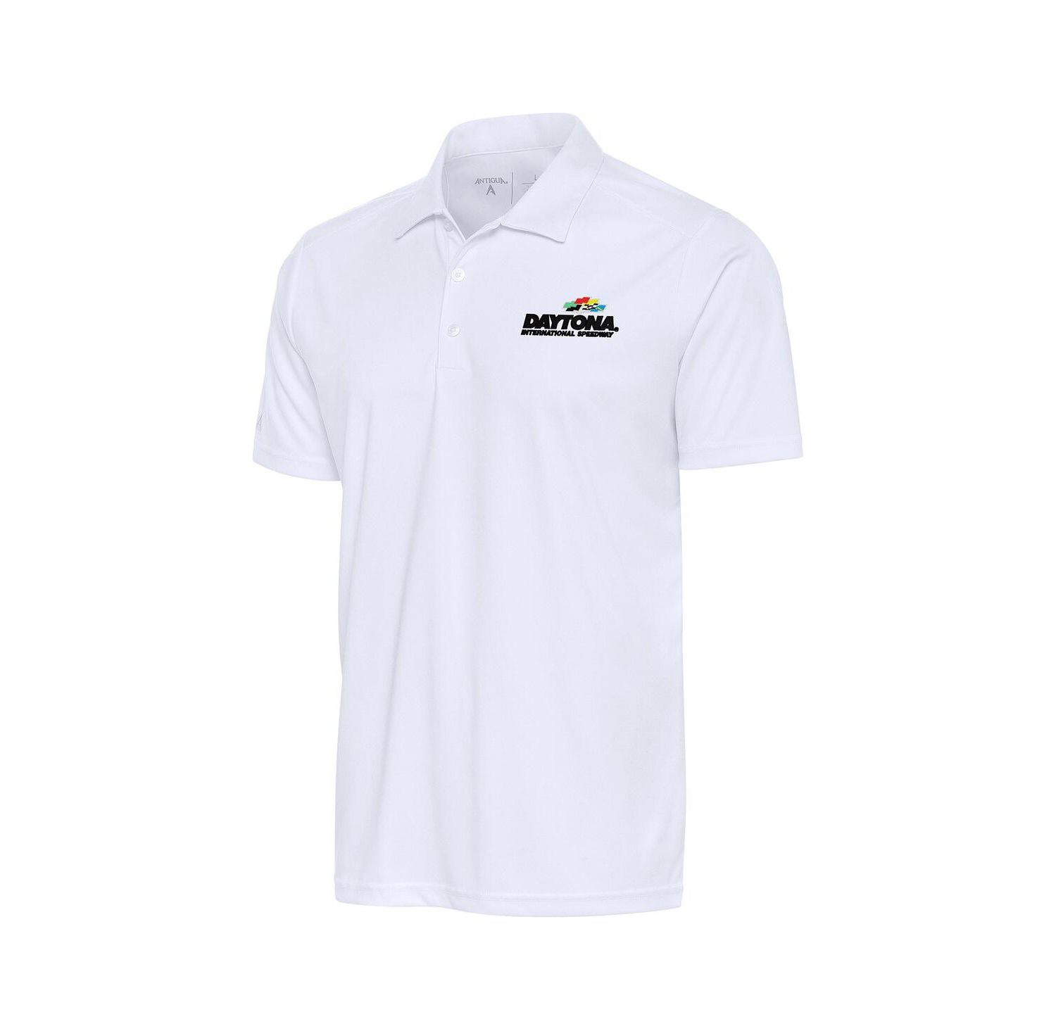 Men's White Daytona International Speedway Tribute Polo Shirt