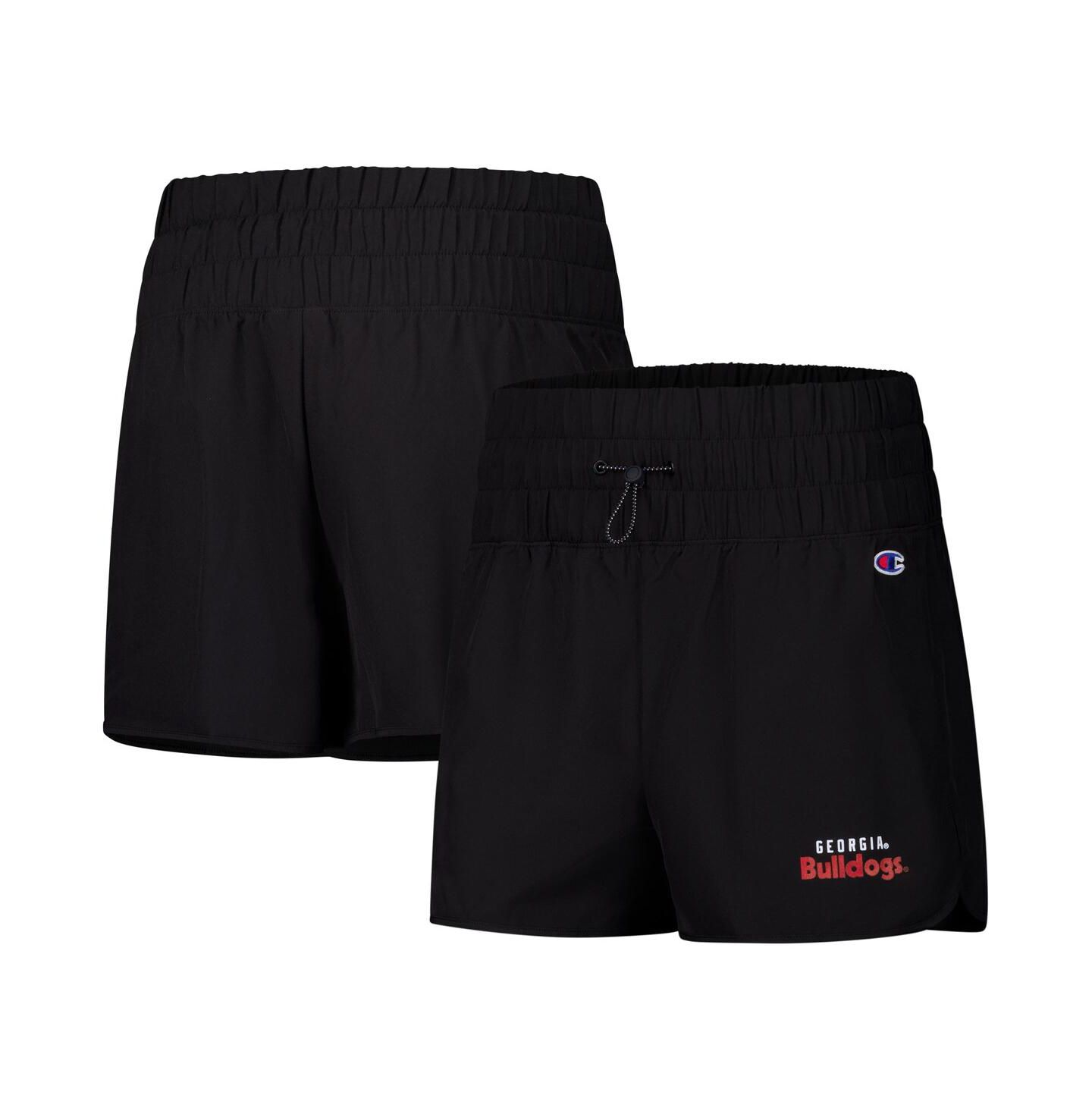 Женские шорты Champion Black Georgia Bulldogs Tailgate Her Woven — фото 1