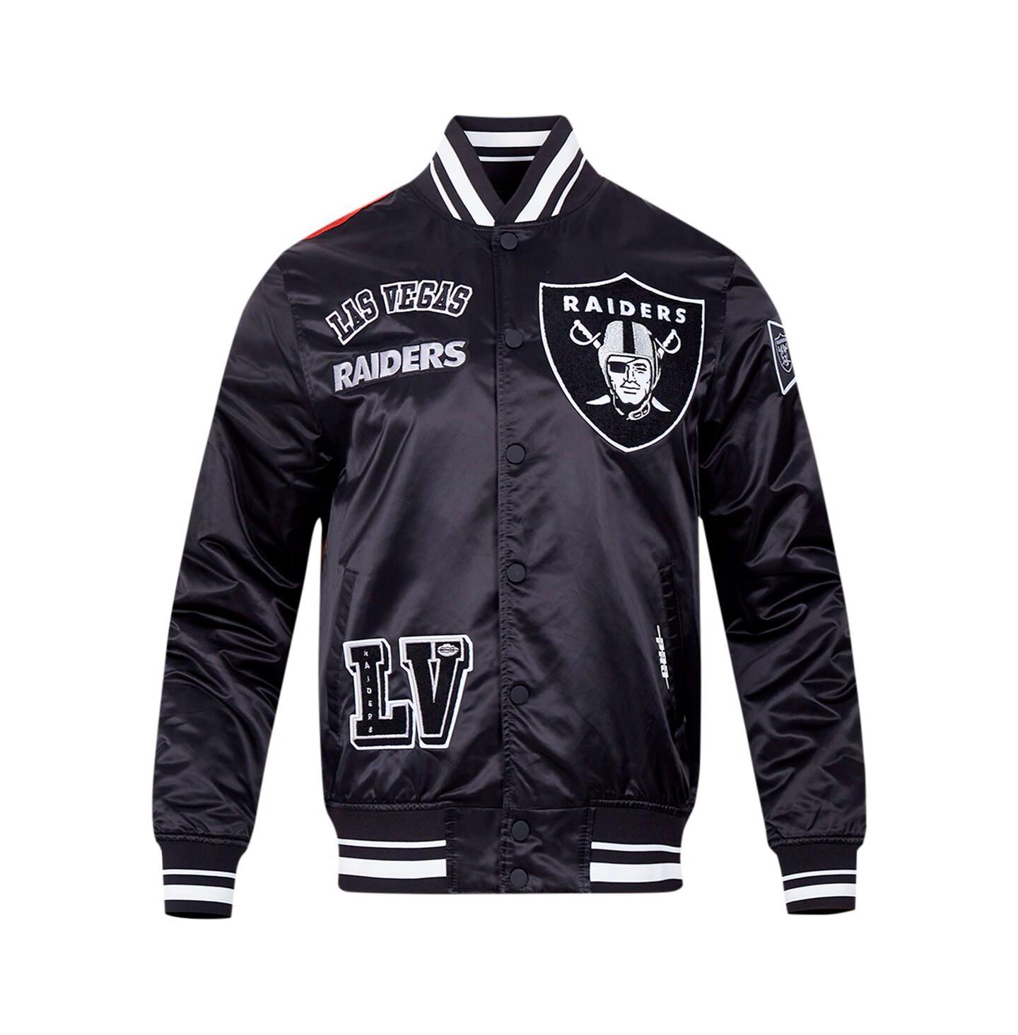 Мужская куртка Pro Standard Black Las Vegas Raiders Sublimated Satin Full-Snap — фото 3