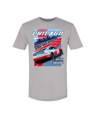 NASCAR Men's Gray 2025 NASCAR Chicago Street Race Event Car T-Shirt