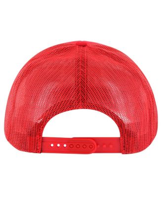 Men's Red Wisconsin Badgers Pitstop Trucker Adjustable Hat