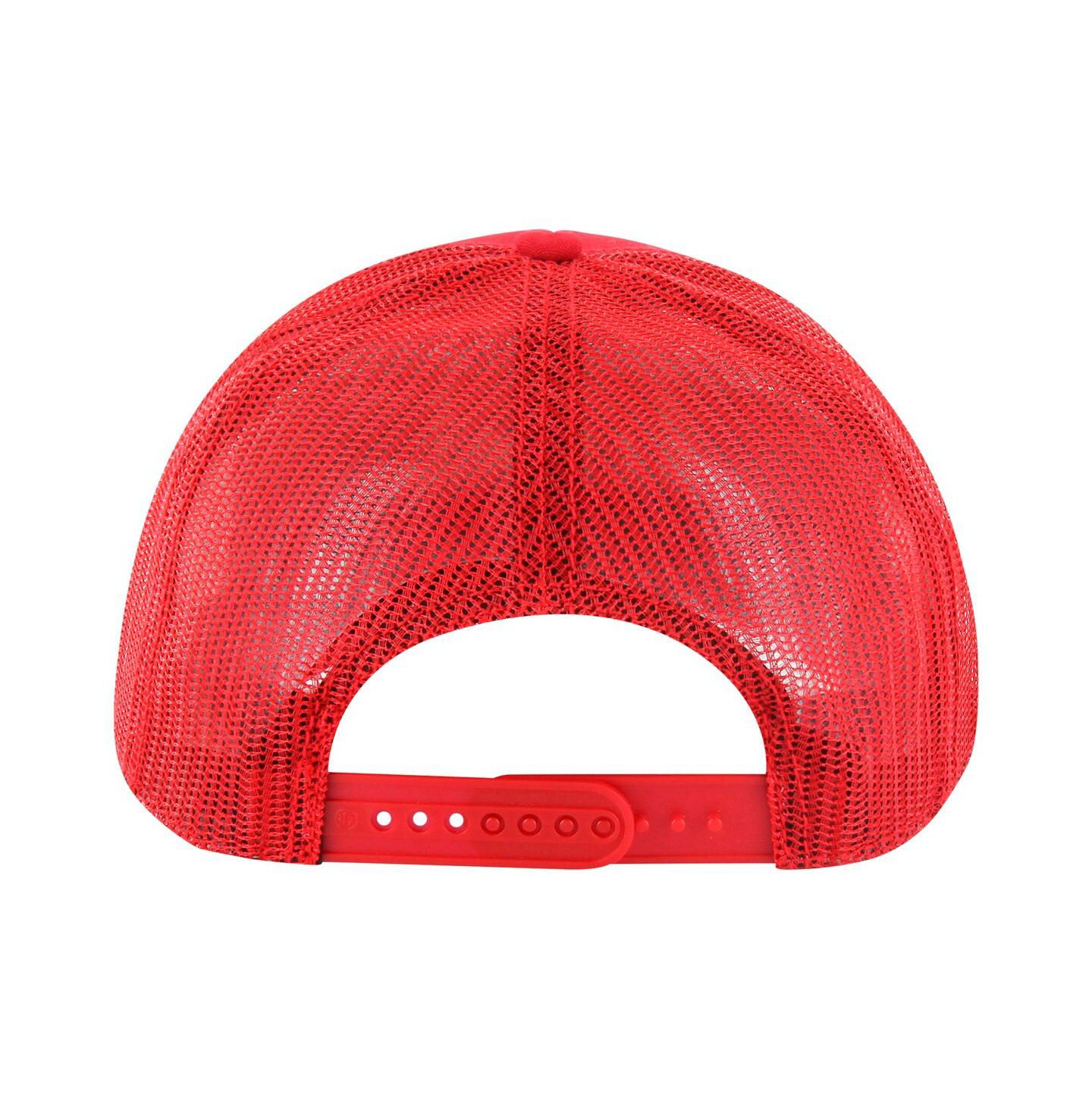 Мужская кепка '47 Brand Red Wisconsin Badgers Pitstop Trucker Adjustable Hat — фото 2