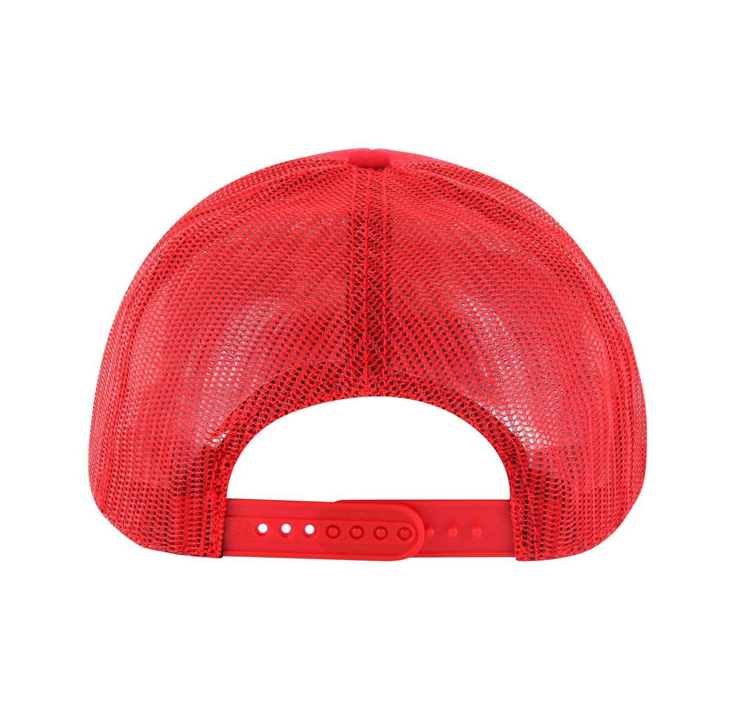 Men's Red Wisconsin Badgers Pitstop Trucker Adjustable Hat