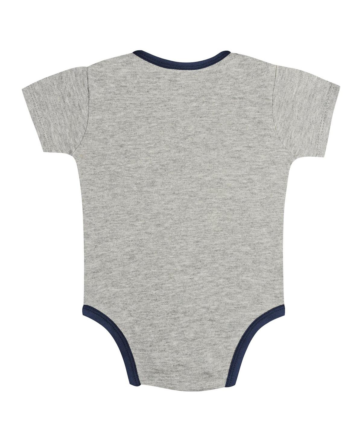 Outerstuff Big Boys And Girls Gray/white Tampa Bay Rays 2-pack Play Ball Bodysuit Set In Multi
