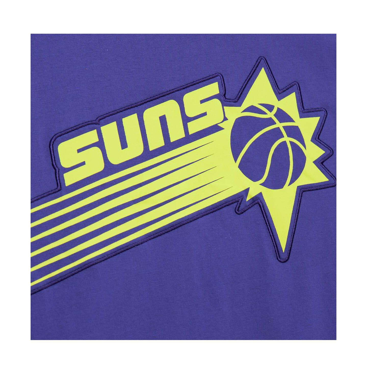 Мужская футболка Mitchell & Ness Purple Phoenix Suns Hardwood Classics Neon Nights Premium — фото 2