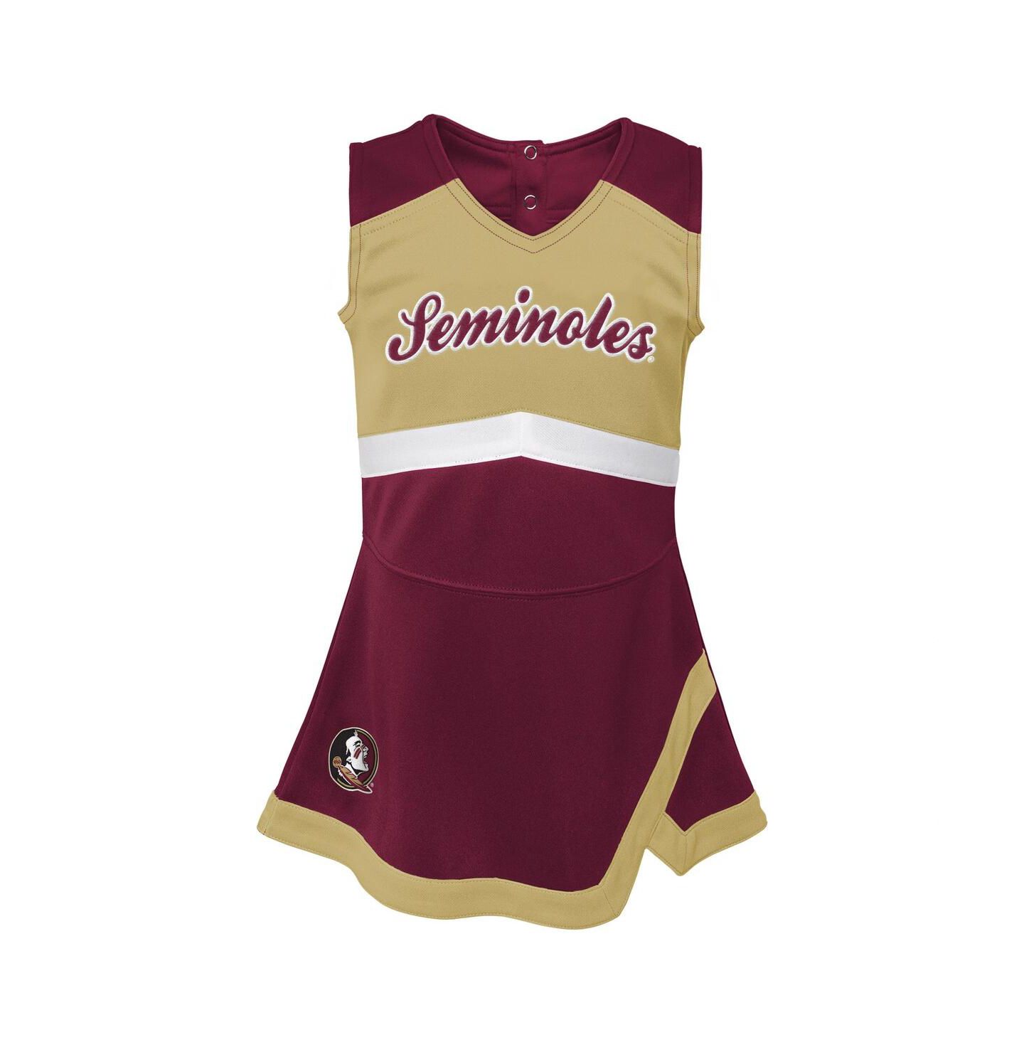 Платье Outerstuff Garnet Florida State Seminoles Cheer Captain Jumper Dress для девочек — фото 3