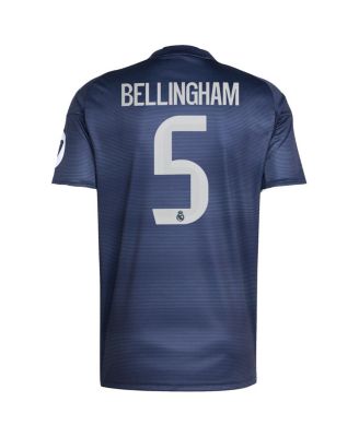Men's Jude Bellingham Blue Real Madrid 2025/26 Away Replica Player Jersey