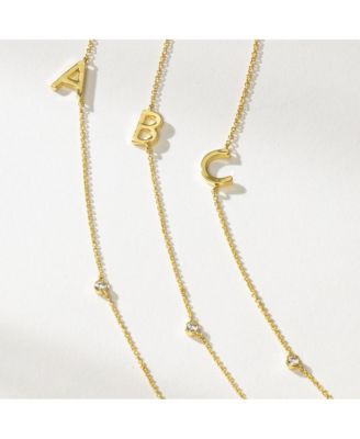 14k Gold-Plated Personalized Touch Initial Necklace