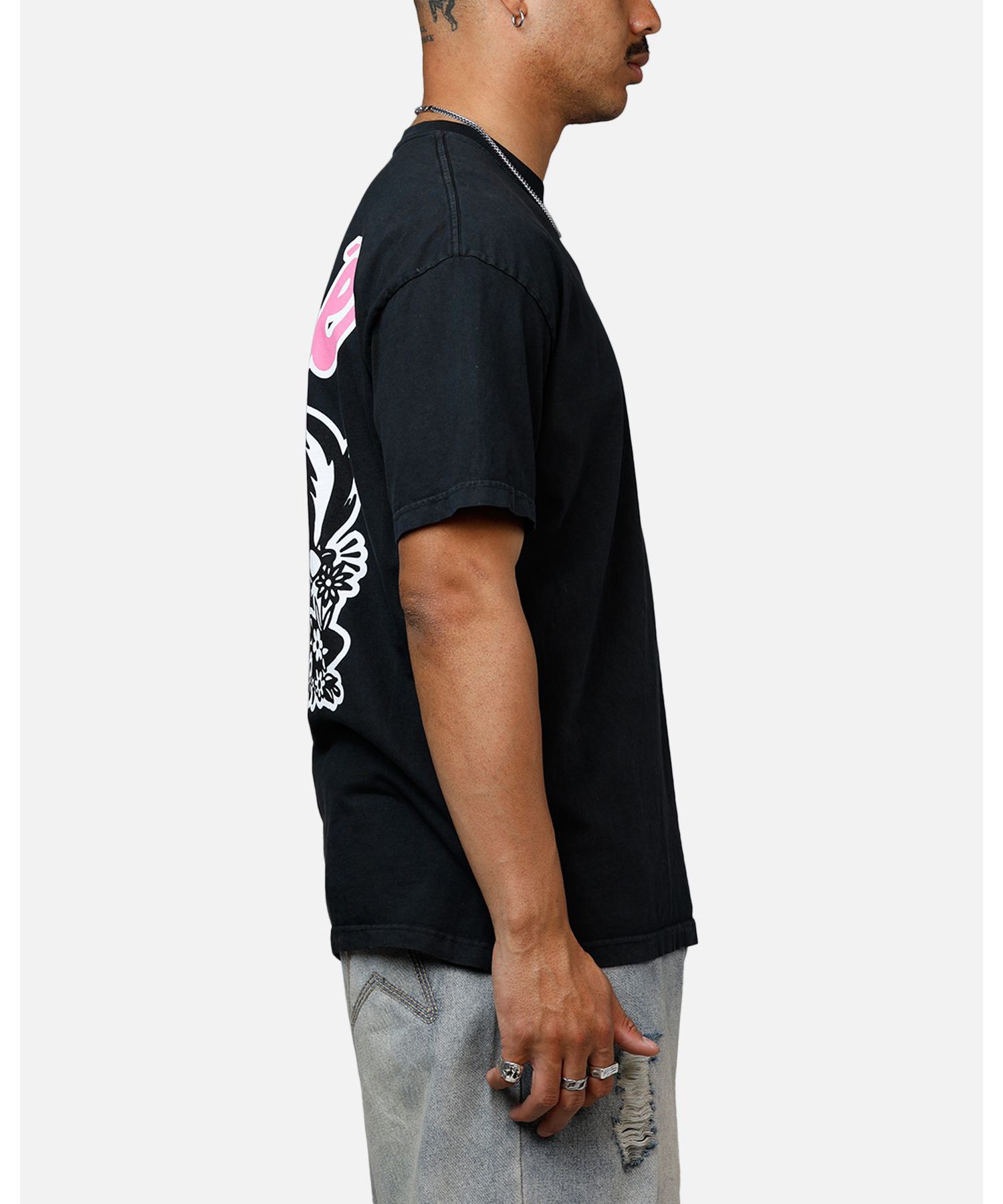 Men's Pepe Heavyweight T-Shirt - Black Acidwash S