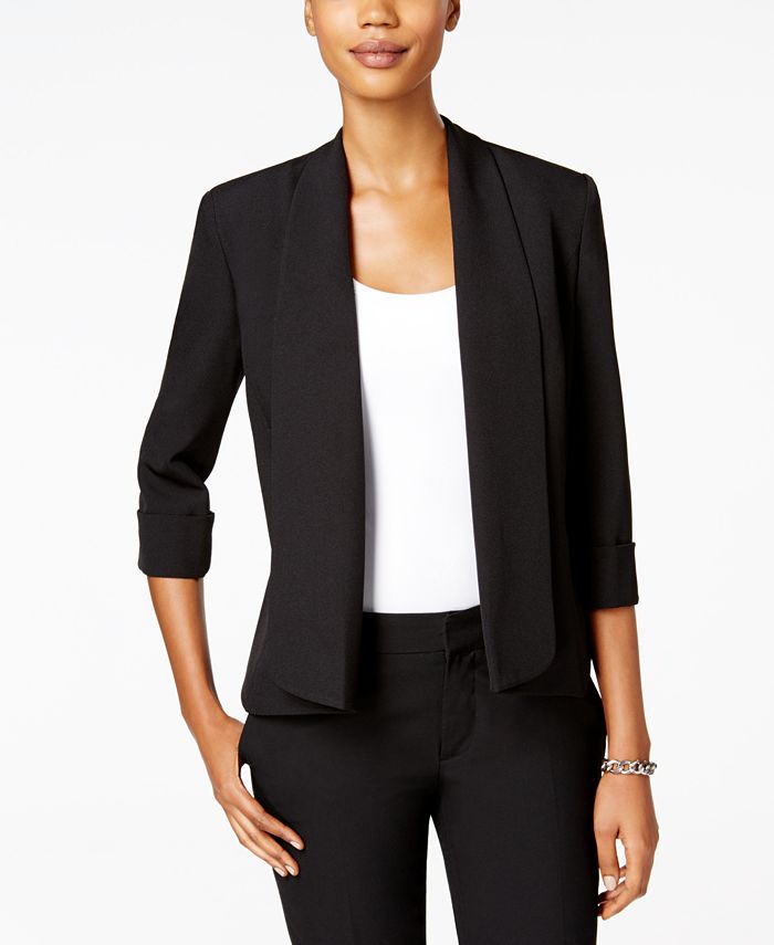 KASPER Separates Womens Size 4 Long Sleeve Black Blazer Suit Jacket MSRP  $139