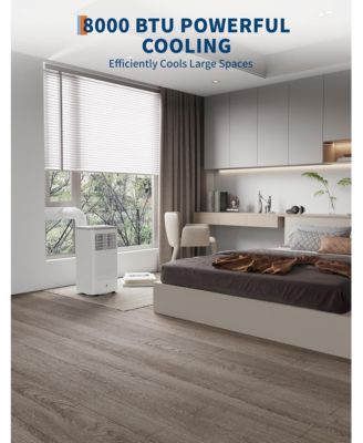10,000 BTU Portable AC with Heater, 3-in-1 Cooling, Fan & Dehumidifier for Room Up to 350 Sq.Ft