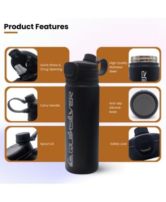 Laguna Triple-Walled Stainless Steel Insulated Tumbler with Straw and Handle, 12-Hour Cooling