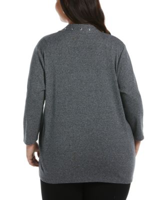 Plus Size Open Front Cardigan Sweater